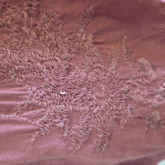 Anthropologie Pilcro embroidered boho button down top Sz M - Picture 6 of 11